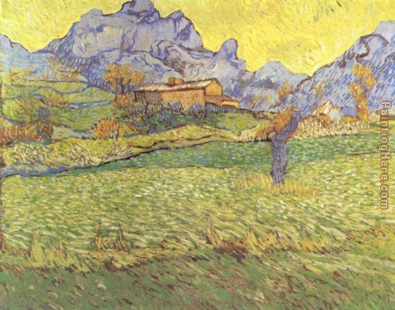 Vincent van Gogh A Meadow in the Mountains